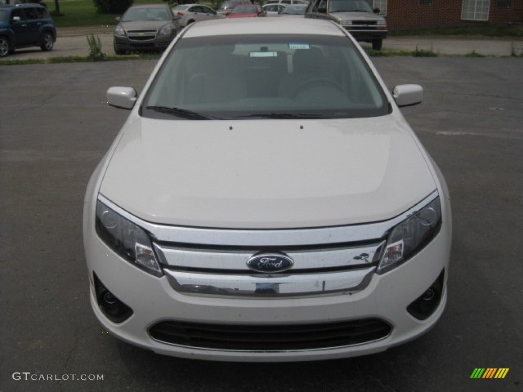 2011 Fusion SEL - White Suede / Charcoal Black photo #2