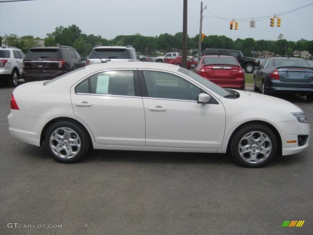 2011 Fusion SEL - White Suede / Charcoal Black photo #3