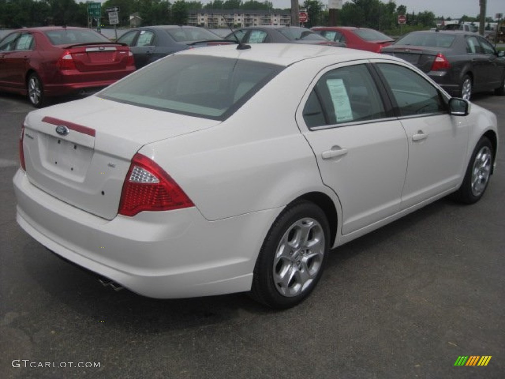 2011 Fusion SEL - White Suede / Charcoal Black photo #4
