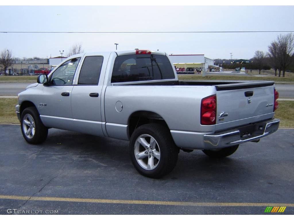 2008 Ram 1500 SLT Quad Cab 4x4 - Bright Silver Metallic / Medium Slate Gray photo #2