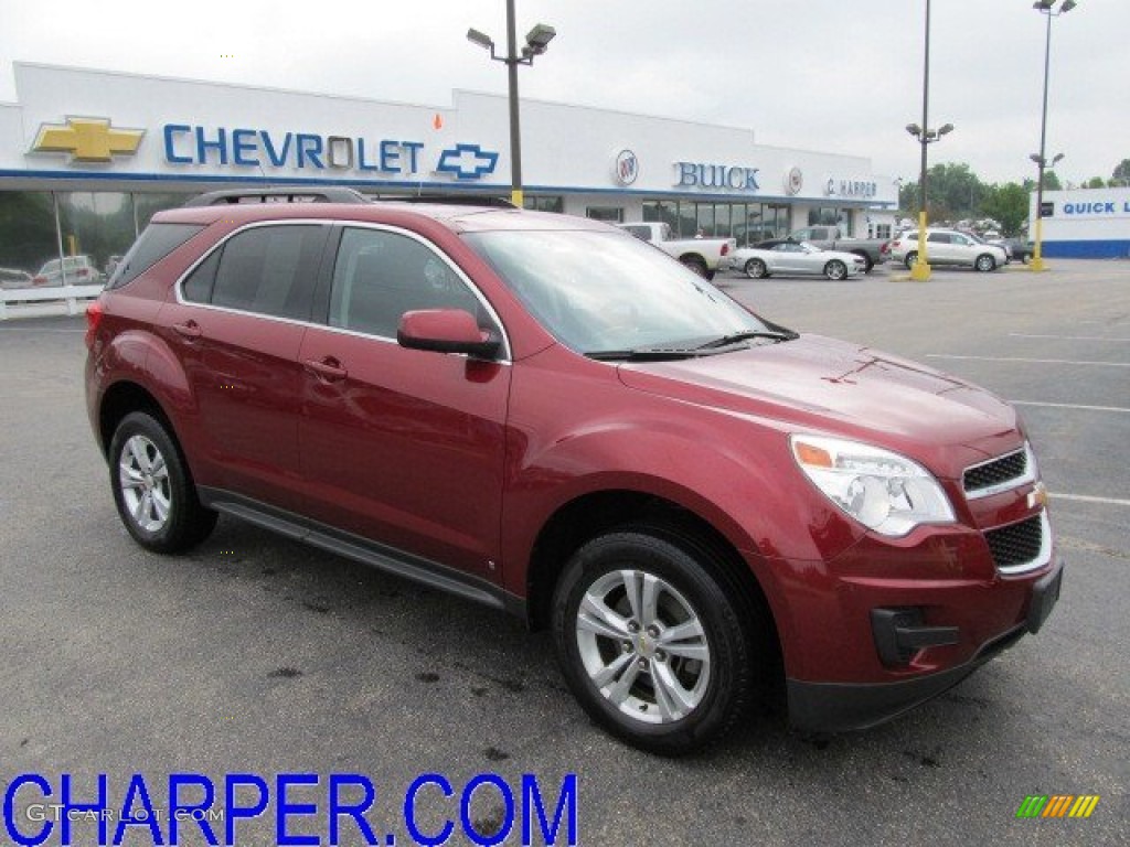 2010 Equinox LT AWD - Cardinal Red Metallic / Jet Black photo #1