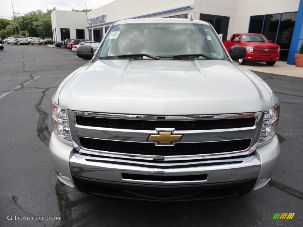 2011 Silverado 1500 LT Extended Cab - Sheer Silver Metallic / Ebony photo #2