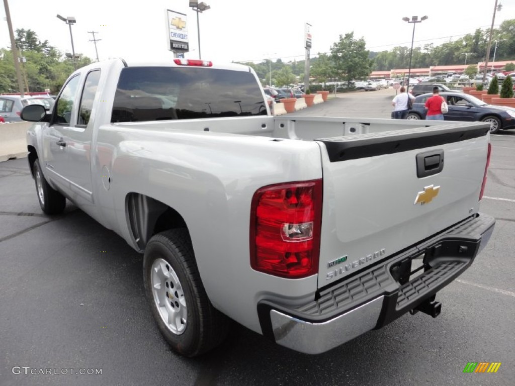 2011 Silverado 1500 LT Extended Cab - Sheer Silver Metallic / Ebony photo #5