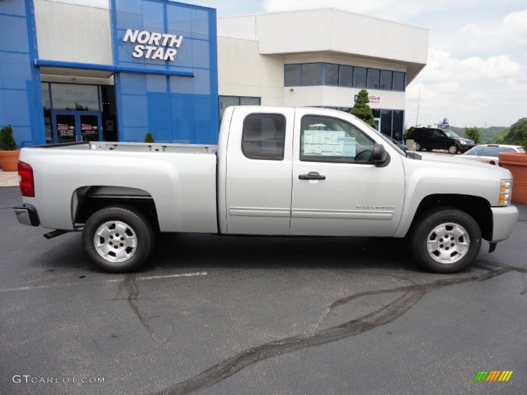 2011 Silverado 1500 LT Extended Cab - Sheer Silver Metallic / Ebony photo #8