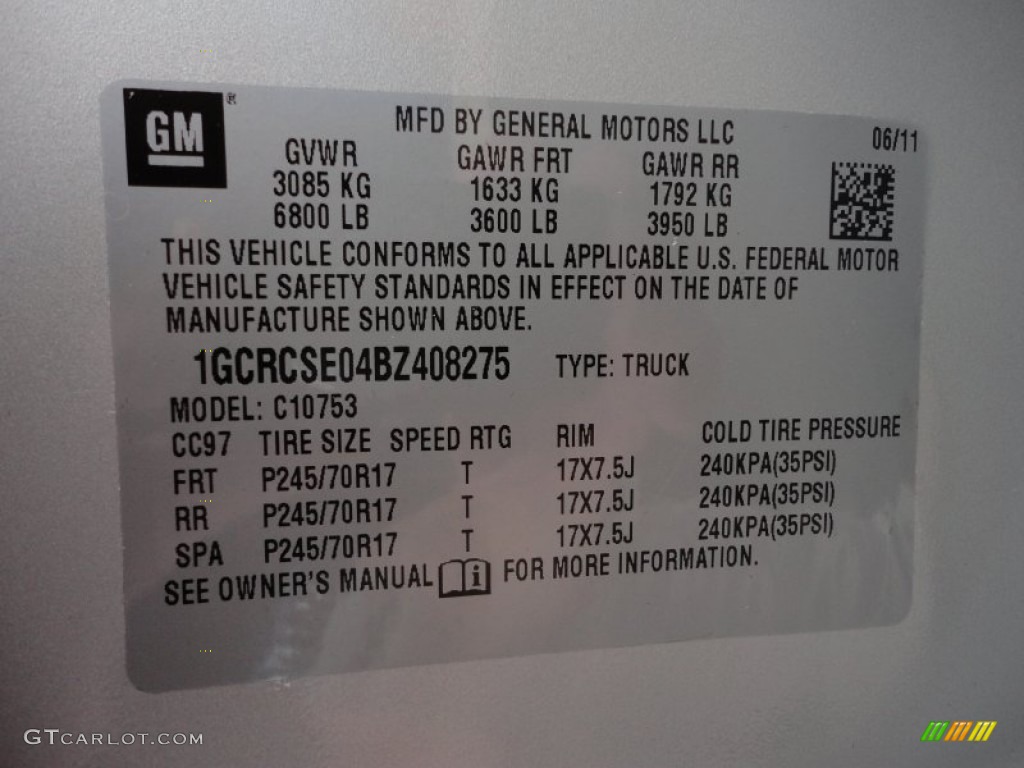2011 Silverado 1500 LT Extended Cab - Sheer Silver Metallic / Ebony photo #20
