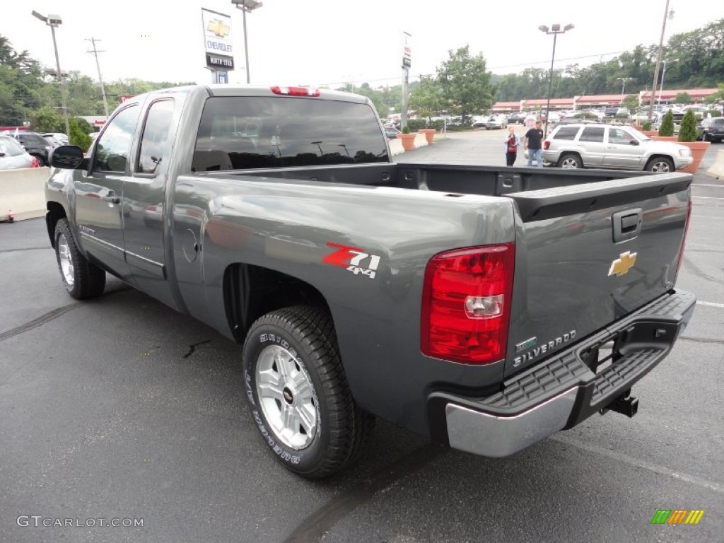 2011 Silverado 1500 LT Extended Cab 4x4 - Steel Green Metallic / Ebony photo #5