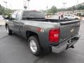 2011 Steel Green Metallic Chevrolet Silverado 1500 LT Extended Cab 4x4  photo #5