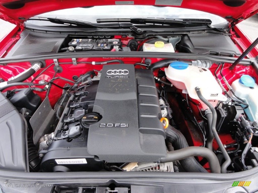 2008 A4 2.0T quattro S-Line Sedan - Brilliant Red / Black photo #29