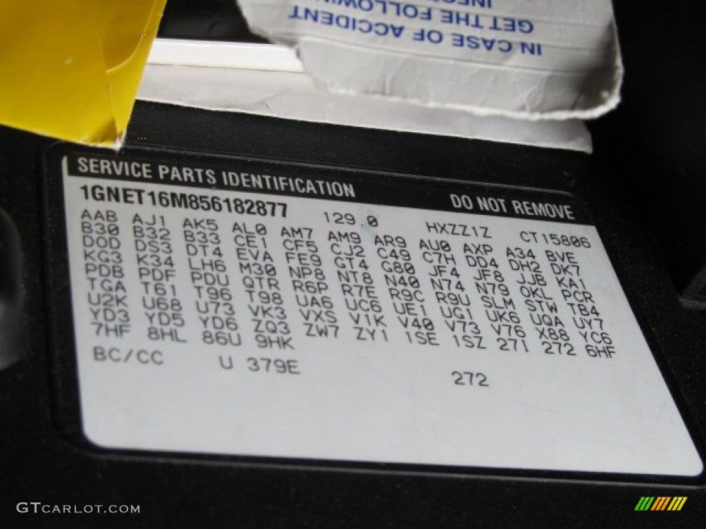 2005 Chevrolet TrailBlazer EXT LT 4x4 Info Tag Photos
