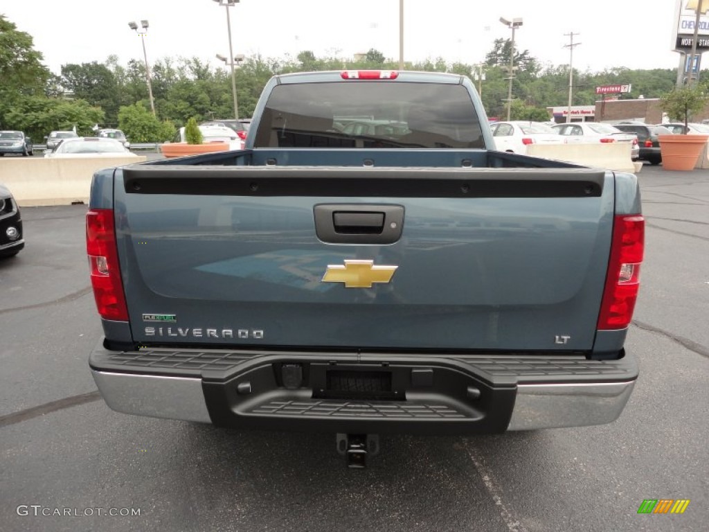 2011 Silverado 1500 LT Extended Cab 4x4 - Steel Green Metallic / Ebony photo #6