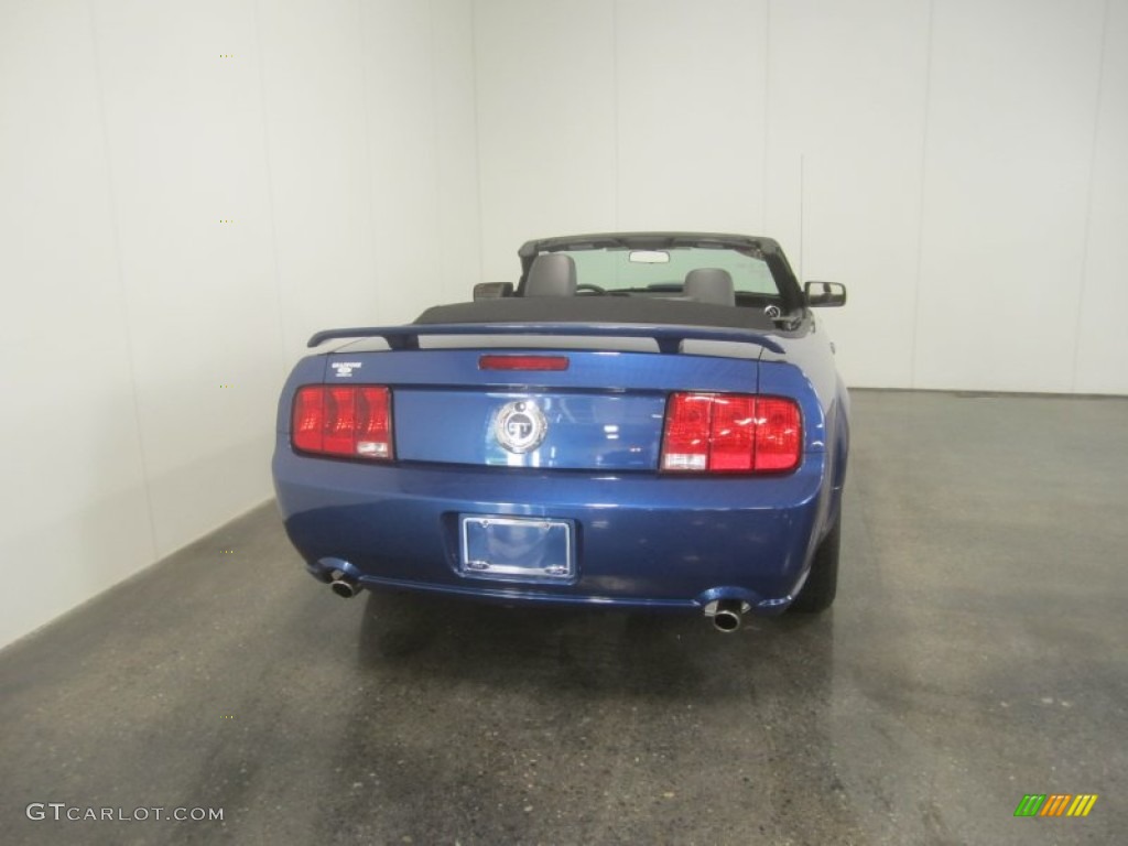 2007 Mustang GT Premium Convertible - Vista Blue Metallic / Dark Charcoal photo #10