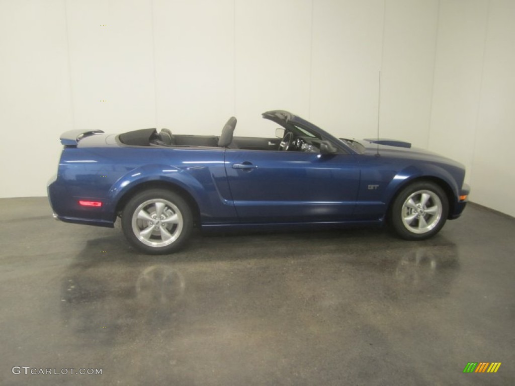 2007 Mustang GT Premium Convertible - Vista Blue Metallic / Dark Charcoal photo #11