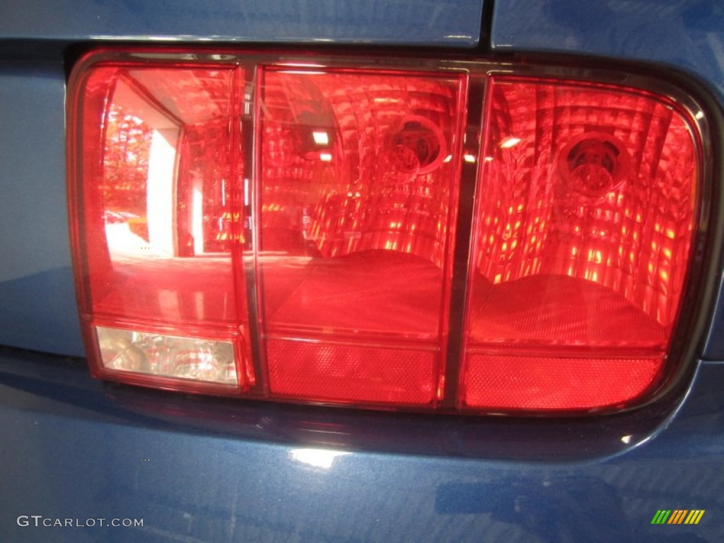 2007 Mustang GT Premium Convertible - Vista Blue Metallic / Dark Charcoal photo #12