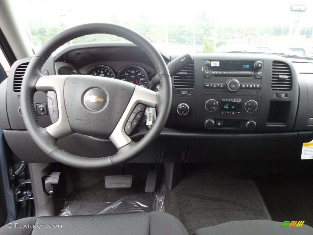 2011 Silverado 1500 LT Extended Cab 4x4 - Steel Green Metallic / Ebony photo #11