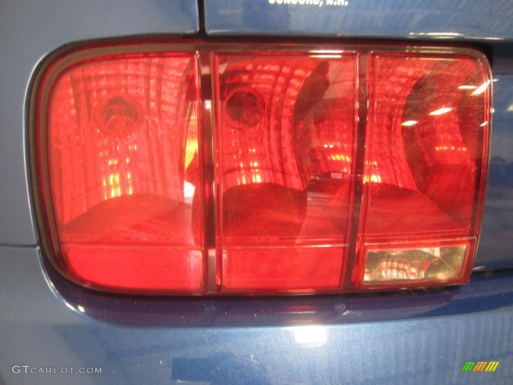 2007 Mustang GT Premium Convertible - Vista Blue Metallic / Dark Charcoal photo #13
