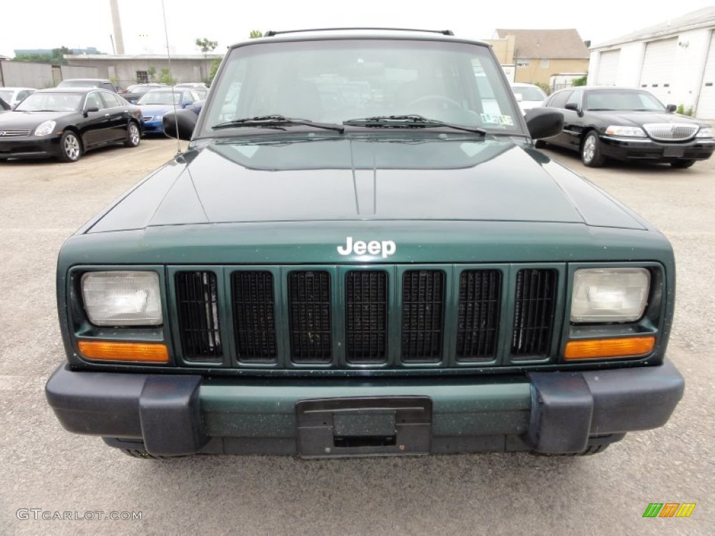 2000 Cherokee Sport 4x4 - Forest Green Pearl / Agate Black photo #3