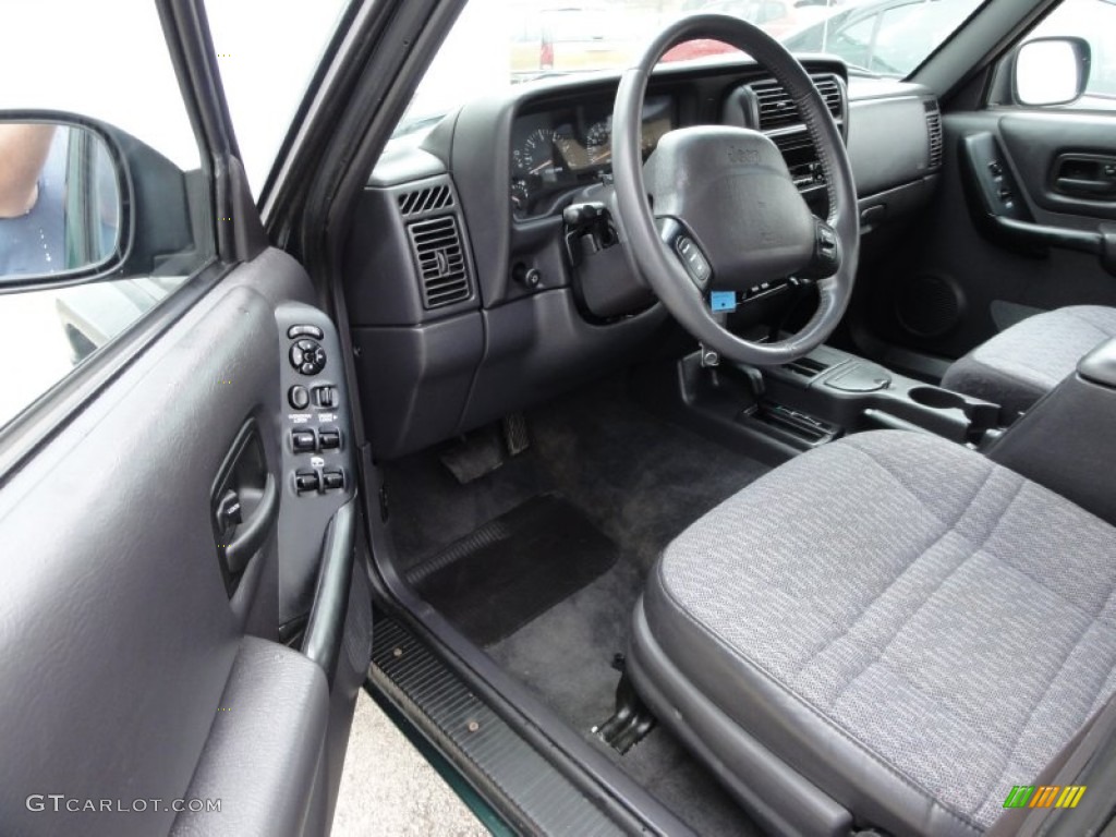 2000 Cherokee Sport 4x4 - Forest Green Pearl / Agate Black photo #13