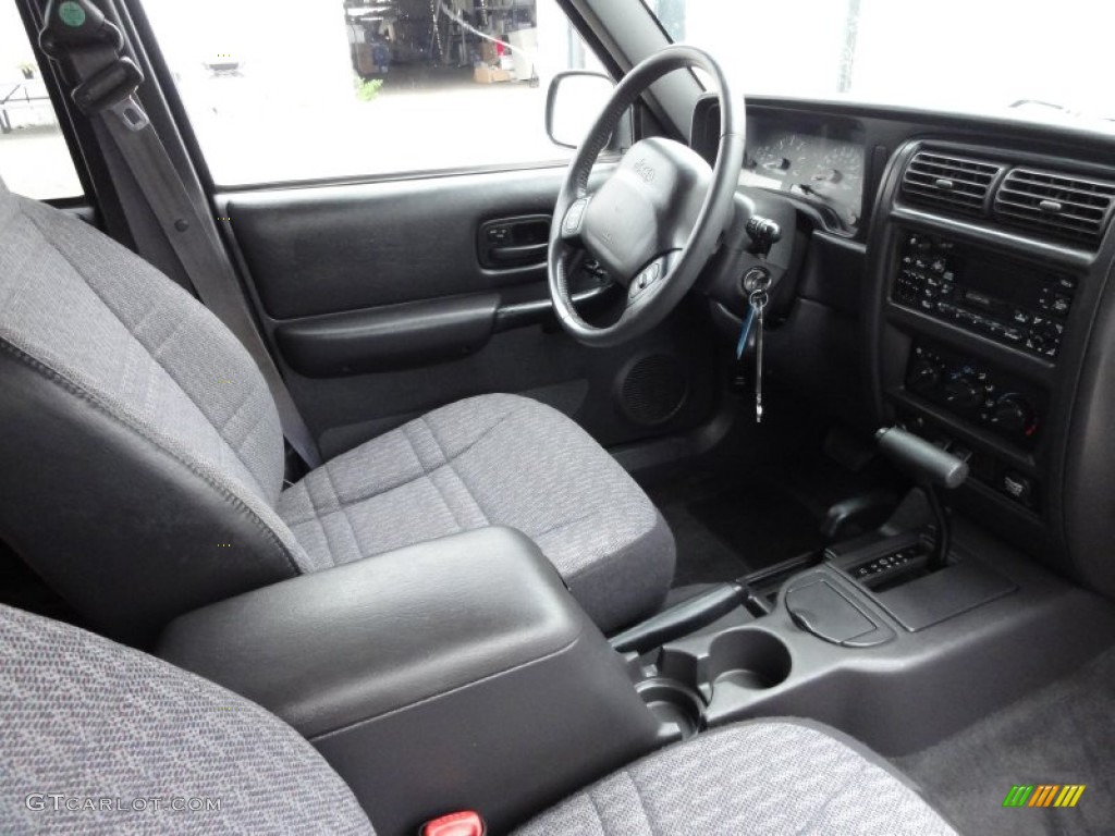 2000 Cherokee Sport 4x4 - Forest Green Pearl / Agate Black photo #19