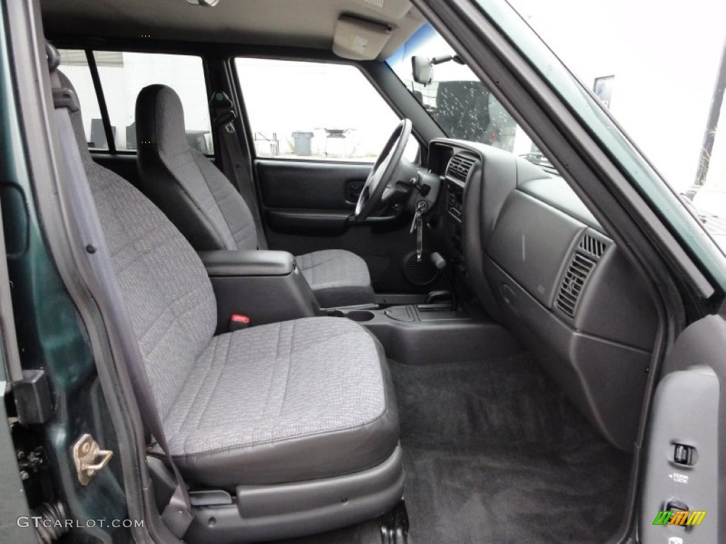 2000 Cherokee Sport 4x4 - Forest Green Pearl / Agate Black photo #20