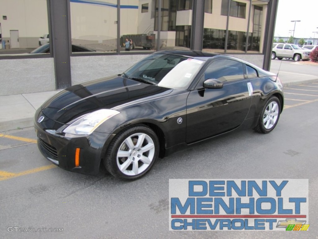 2005 350Z Coupe - Super Black / Charcoal photo #1