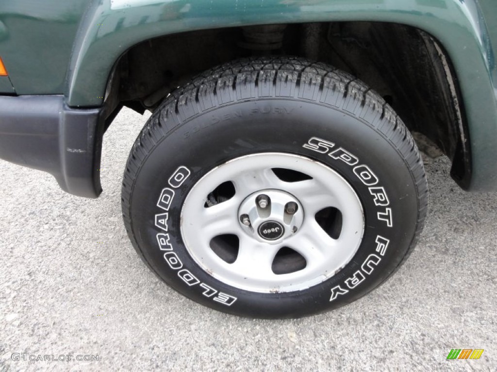 2000 Cherokee Sport 4x4 - Forest Green Pearl / Agate Black photo #37