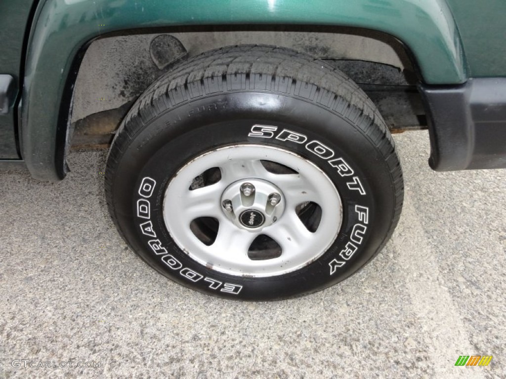 2000 Cherokee Sport 4x4 - Forest Green Pearl / Agate Black photo #38