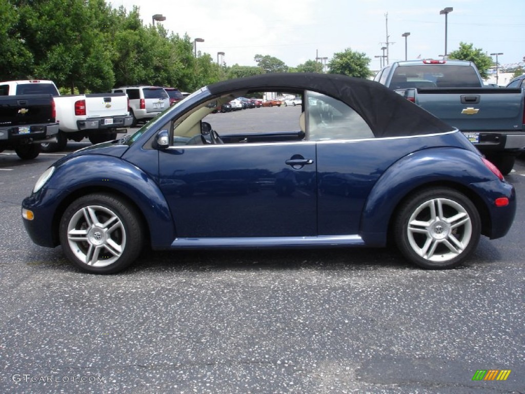 Galactic Blue Metallic 2004 Volkswagen New Beetle GLS 1.8T Convertible Exterior Photo #51042478