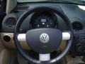 Cream Beige 2004 Volkswagen New Beetle GLS 1.8T Convertible Steering Wheel