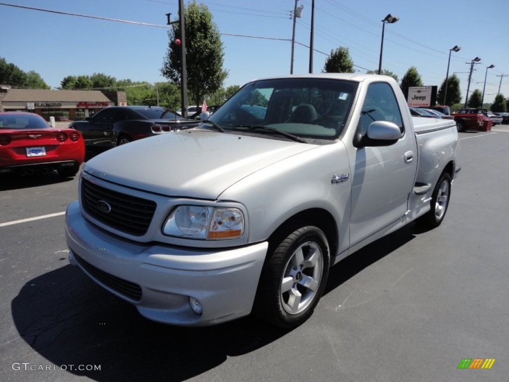 2002 F150 SVT Lightning - Silver Metallic / SVT Medium Graphite photo #1