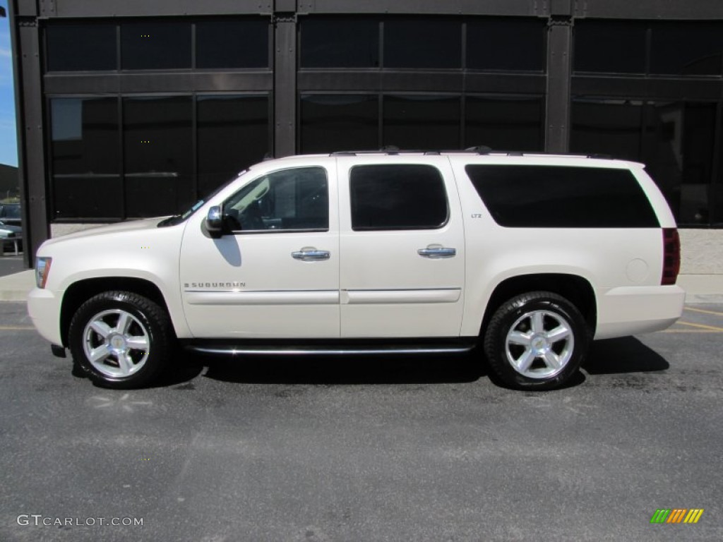 White Diamond Tricoat 2008 Chevrolet Suburban 1500 LTZ 4x4 Exterior Photo #51042880