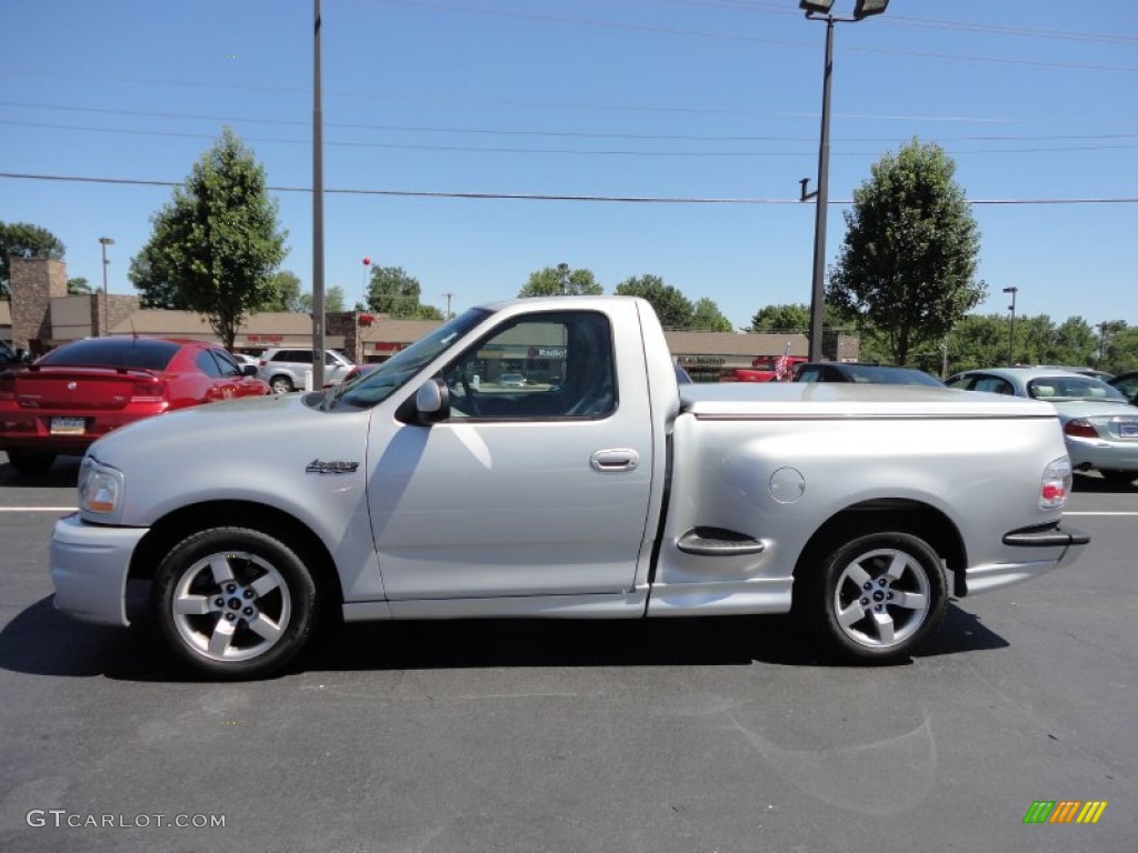 2002 F150 SVT Lightning - Silver Metallic / SVT Medium Graphite photo #2