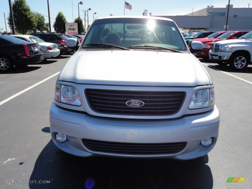 2002 F150 SVT Lightning - Silver Metallic / SVT Medium Graphite photo #12