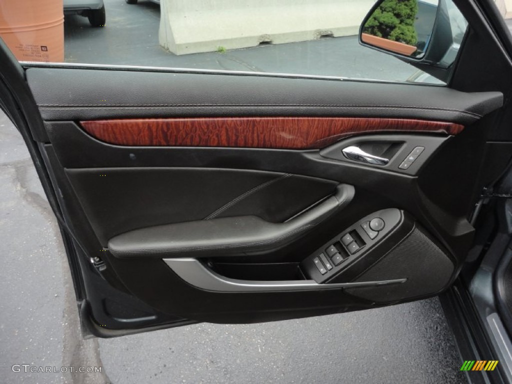 2008 Cadillac CTS 4 AWD Sedan Ebony Door Panel Photo #51044374