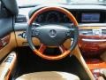 2009 Mercedes-Benz CL Savanna/Black Interior Steering Wheel Photo