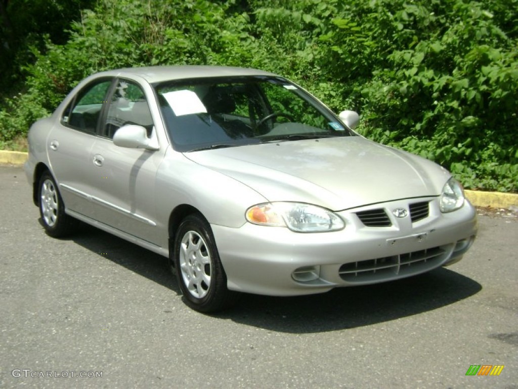 2000 Elantra GLS Sedan - Sandalwood / Gray photo #4