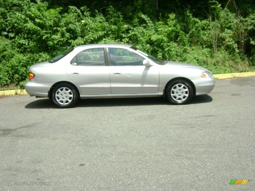 2000 Elantra GLS Sedan - Sandalwood / Gray photo #5