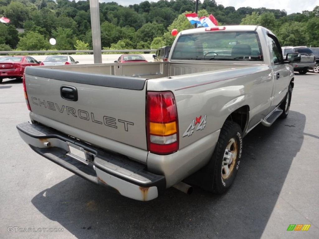 2001 Silverado 1500 Regular Cab 4x4 - Light Pewter Metallic / Graphite photo #5