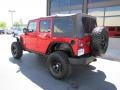 2007 Flame Red Jeep Wrangler Unlimited X 4x4  photo #21