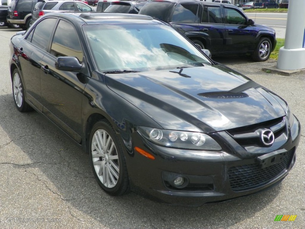 2007 MAZDA6 MAZDASPEED6 Grand Touring - Black Mica / Black photo #2