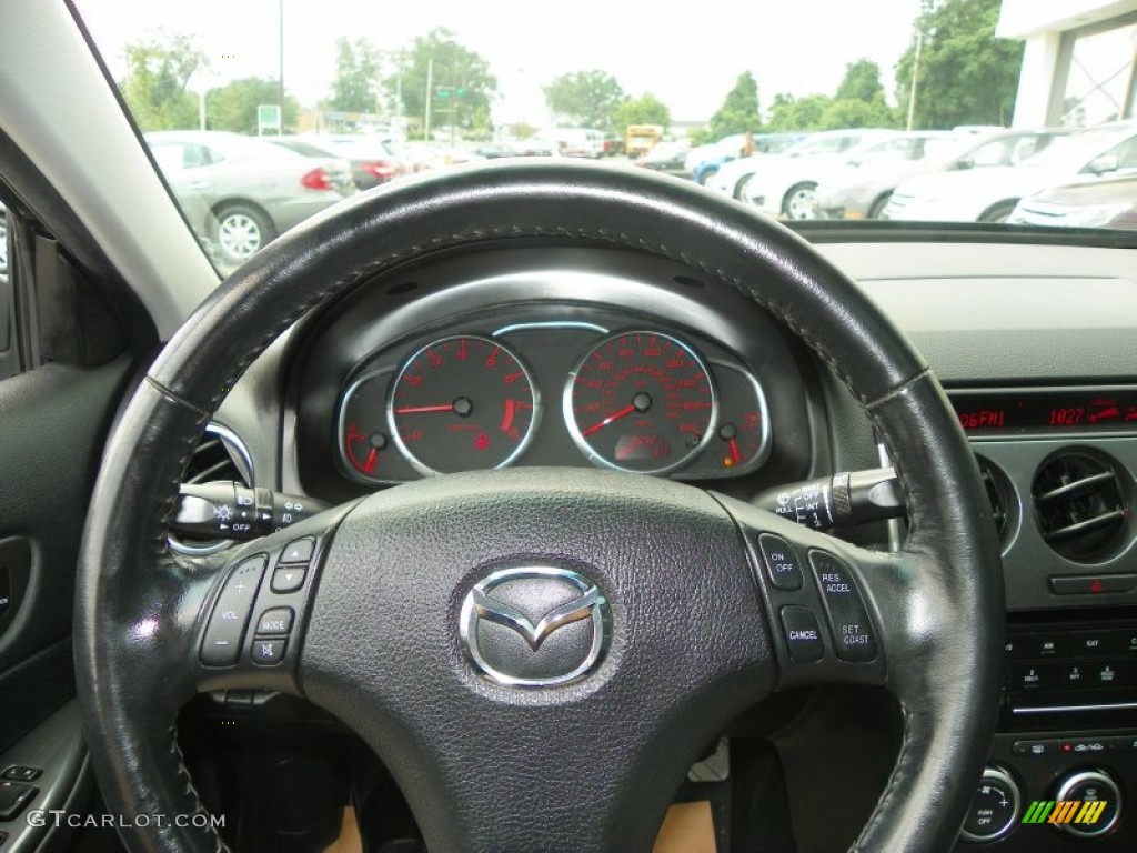 2007 MAZDA6 MAZDASPEED6 Grand Touring - Black Mica / Black photo #15