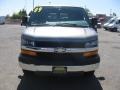 2009 Graystone Metallic Chevrolet Express 3500 Extended Passenger Van  photo #2