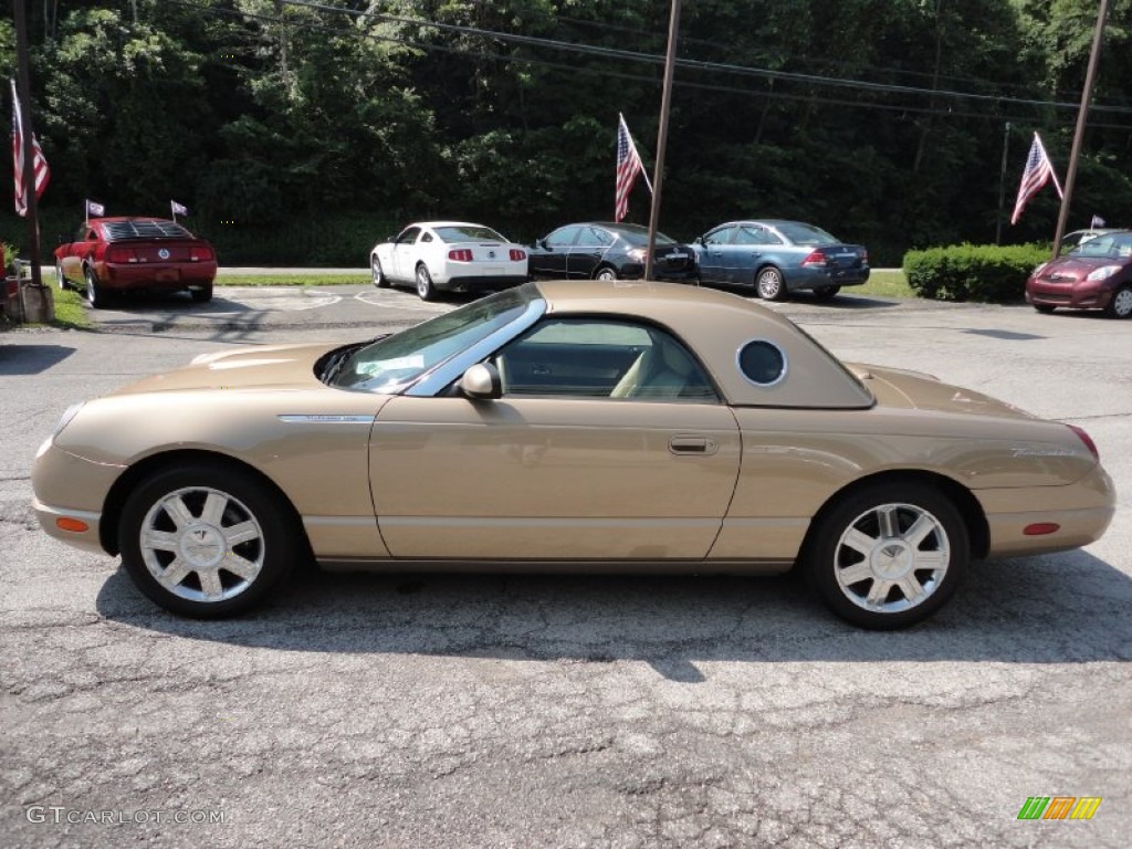 2005 Thunderbird Deluxe Roadster - Bronze Metallic / Black Ink/Light Sand photo #4