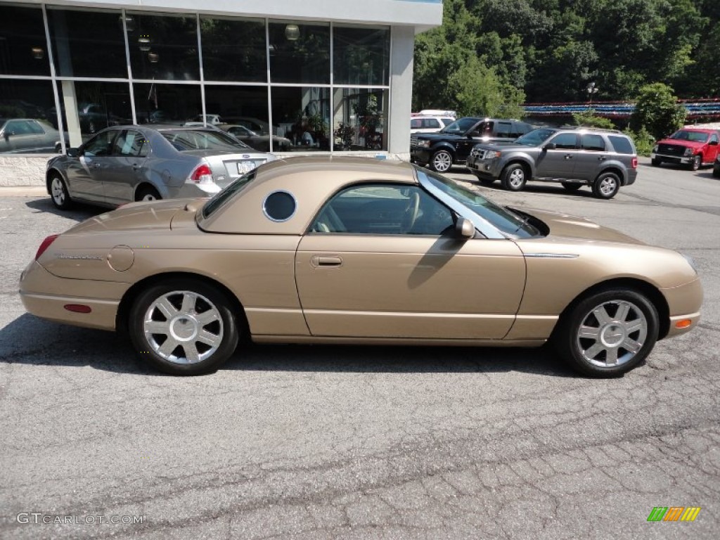 2005 Thunderbird Deluxe Roadster - Bronze Metallic / Black Ink/Light Sand photo #7