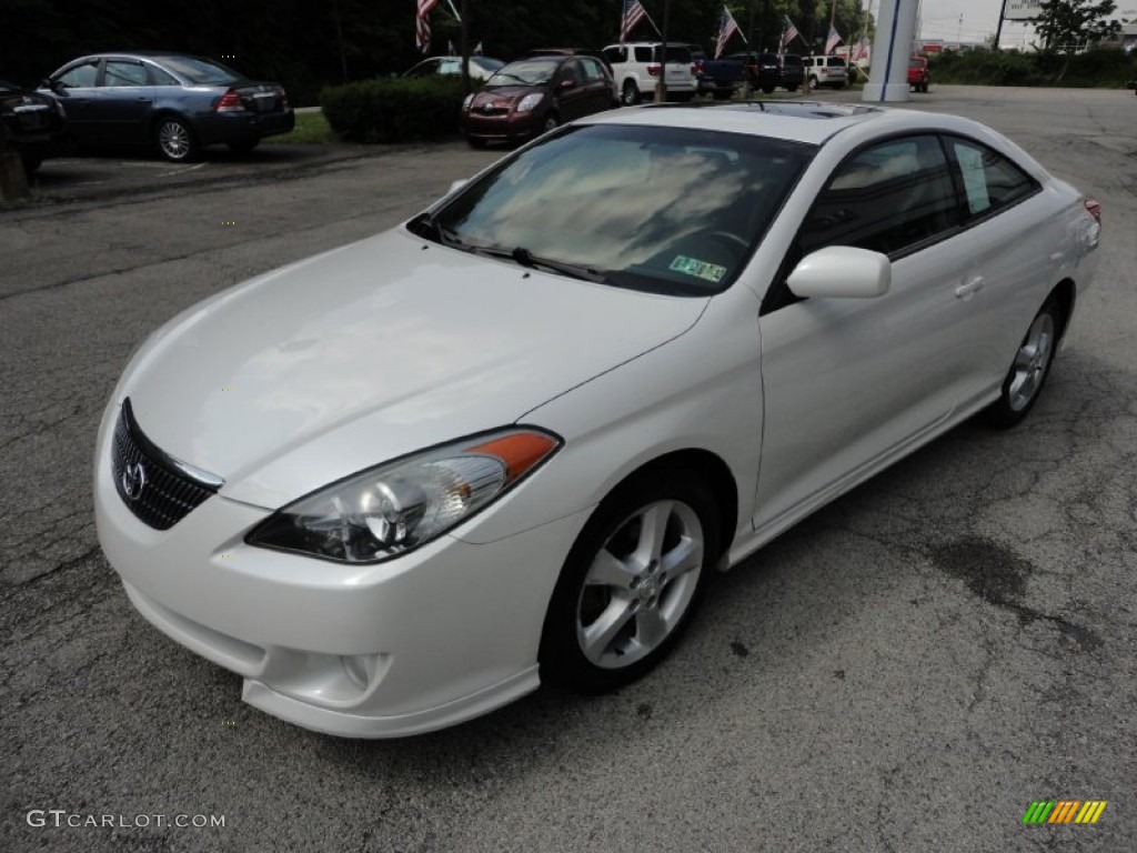 2006 Solara SE V6 Coupe - Arctic Frost Pearl / Charcoal photo #3