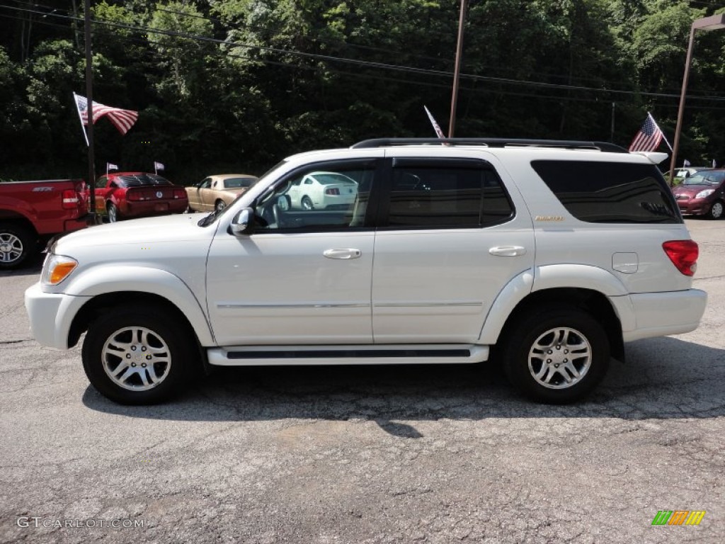 2007 Sequoia Limited 4WD - Super White / Taupe photo #5