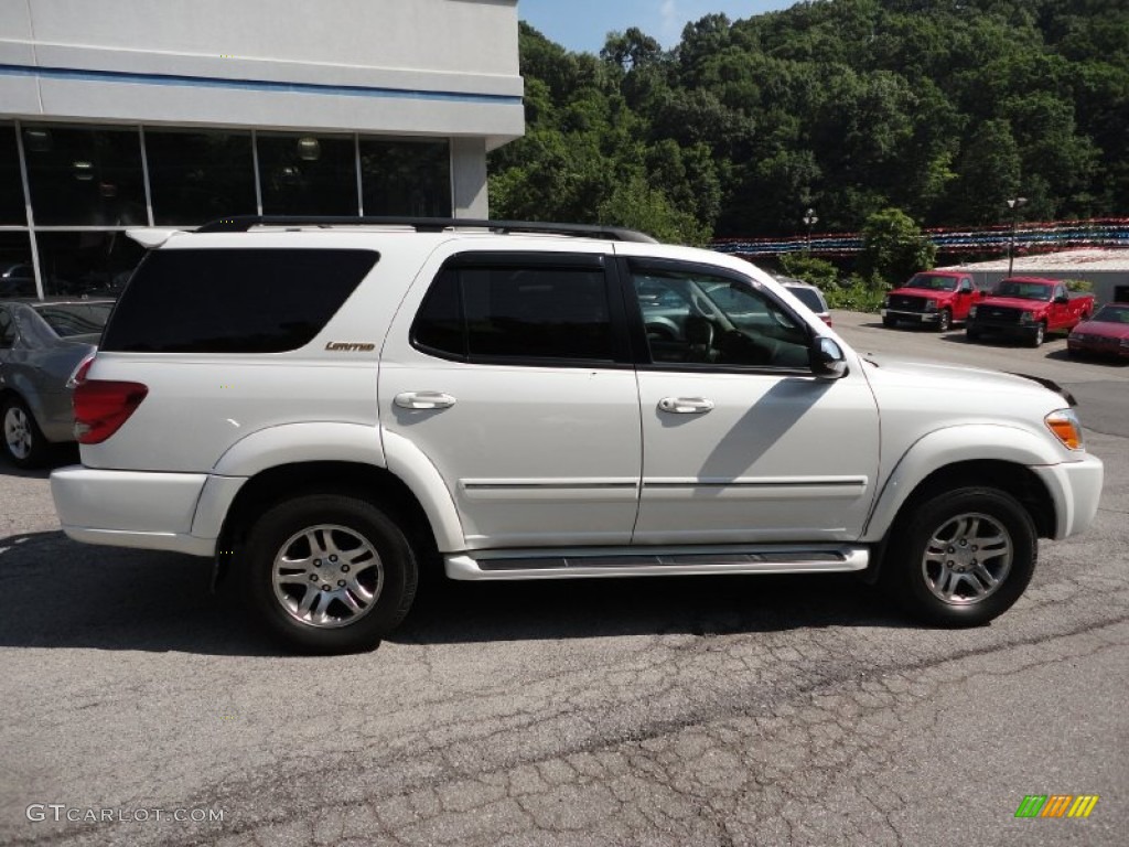 2007 Sequoia Limited 4WD - Super White / Taupe photo #9