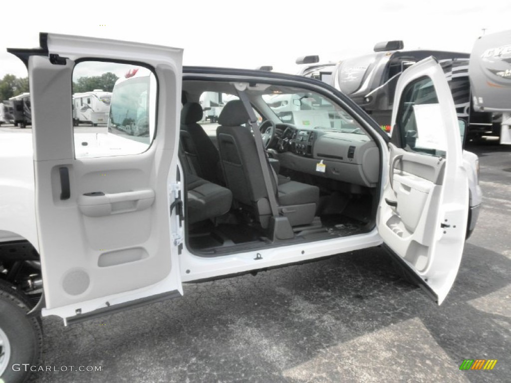 2011 Sierra 2500HD Work Truck Extended Cab 4x4 - Summit White / Dark Titanium photo #18