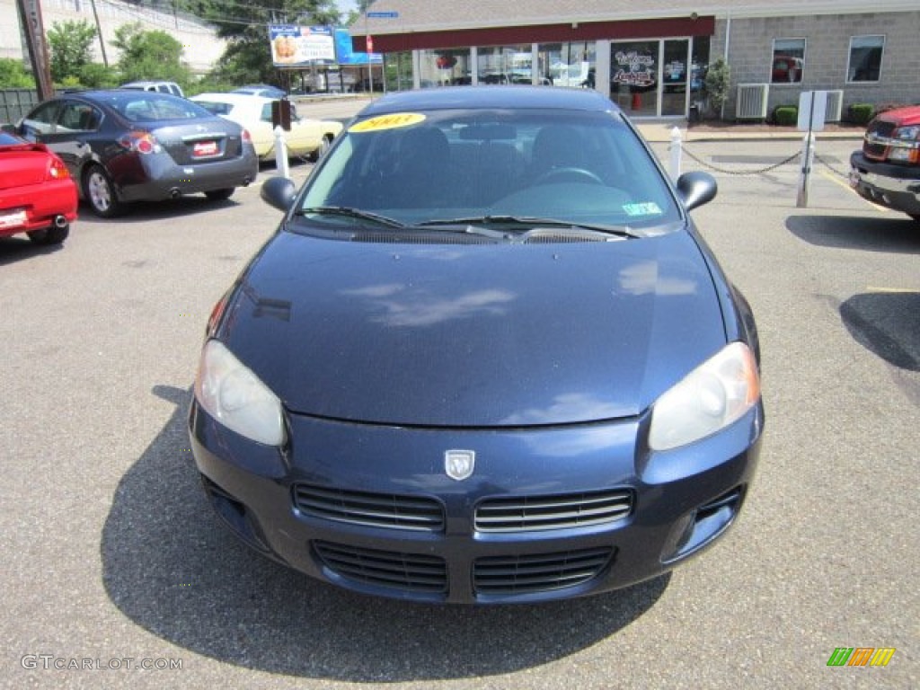 2003 Stratus SE Sedan - Deep Sapphire Blue Pearl / Dark Slate Gray photo #8