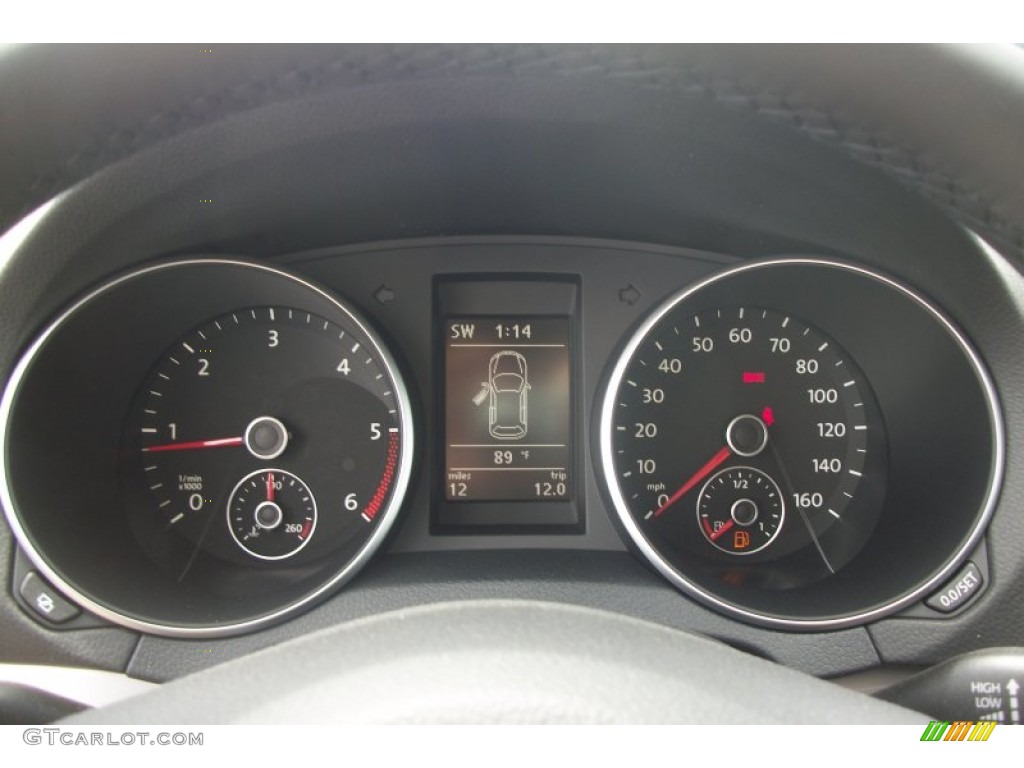 2011 Volkswagen Golf 2 Door TDI Gauges Photo #51051697