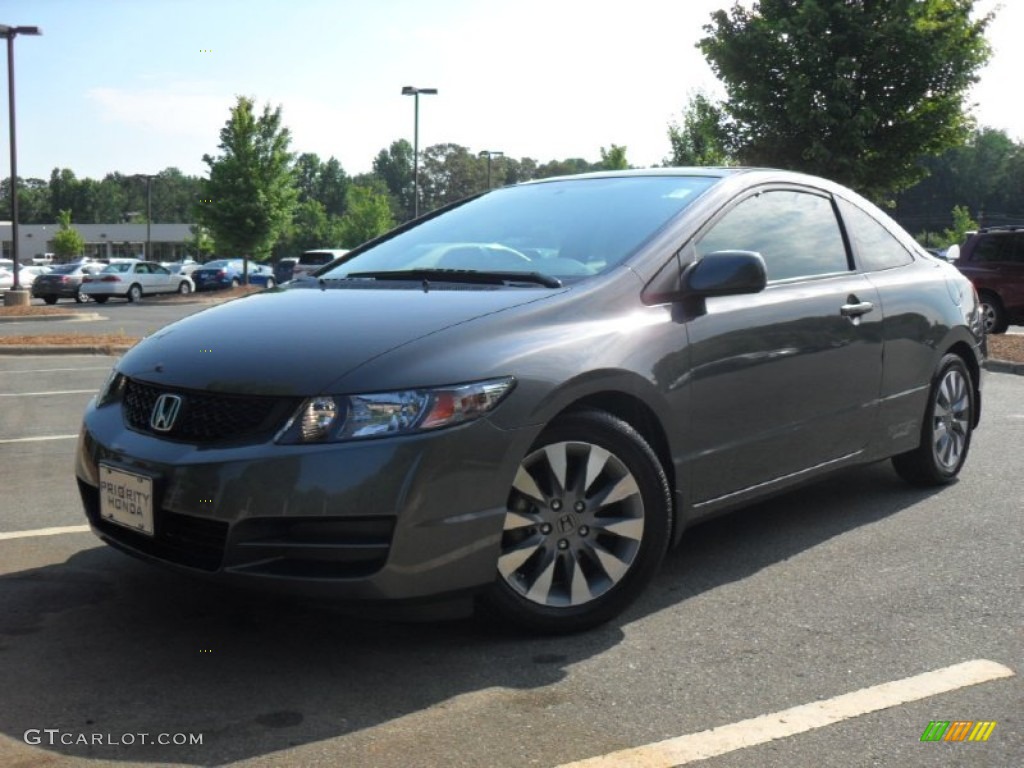 2011 Civic EX Coupe - Polished Metal Metallic / Gray photo #1